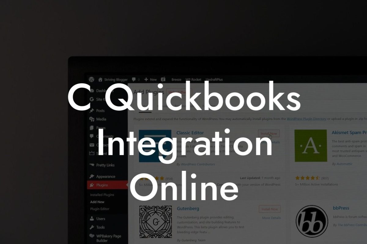 C Quickbooks Integration Online