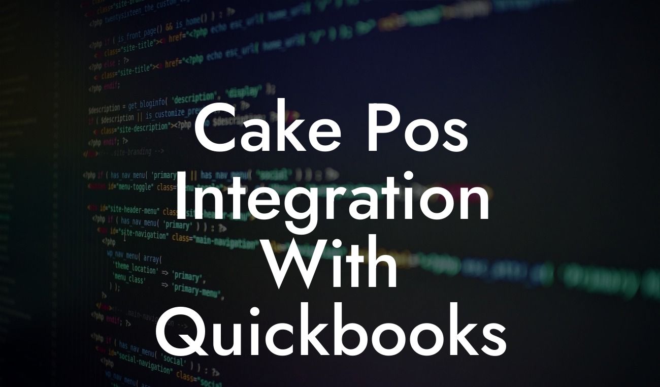 Cake Pos Integration With Quickbooks