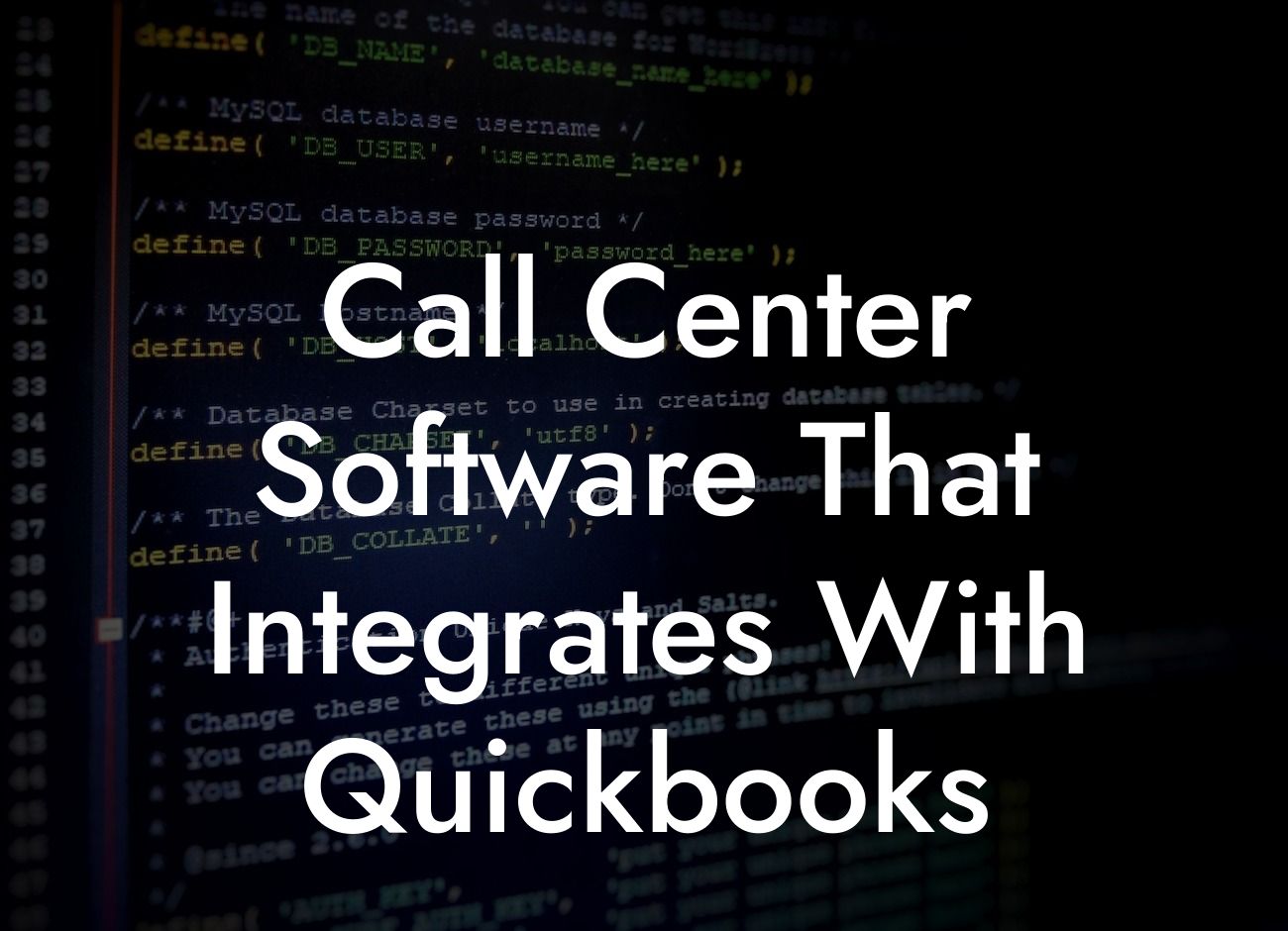 Call Center Software That Integrates With Quickbooks