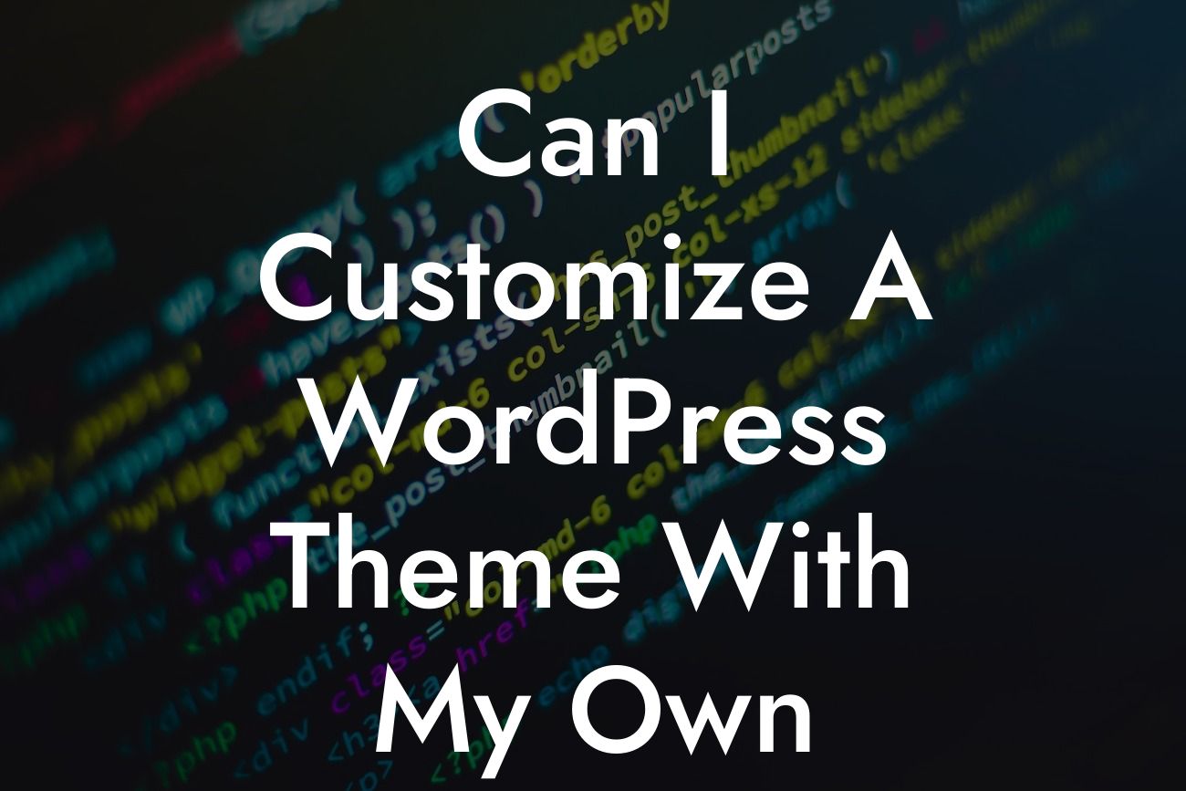 Can I Customize A WordPress Theme With My Own Photos?