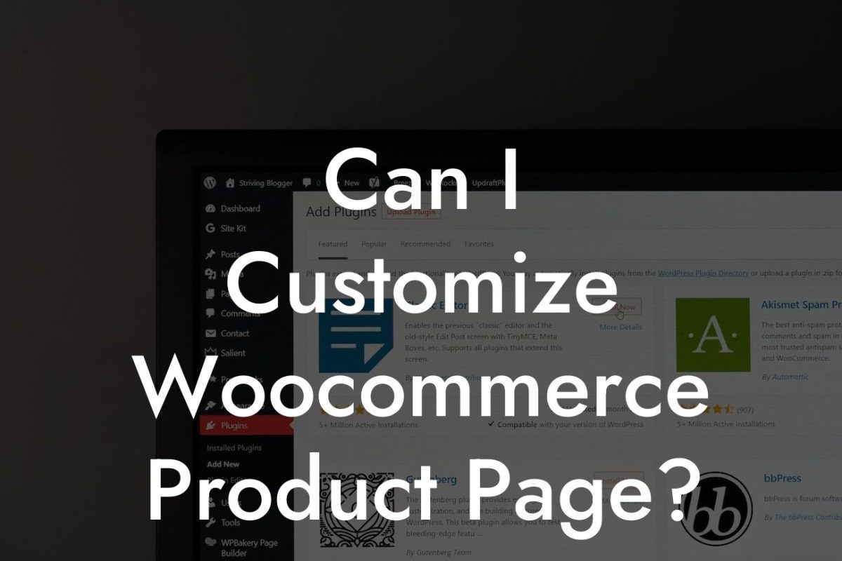 Can I Customize Woocommerce Product Page?