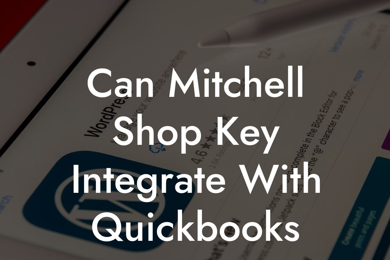Can Mitchell Shop Key Integrate With Quickbooks