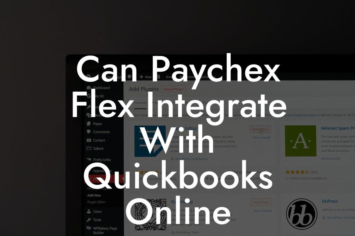 Can Paychex Flex Integrate With Quickbooks Online