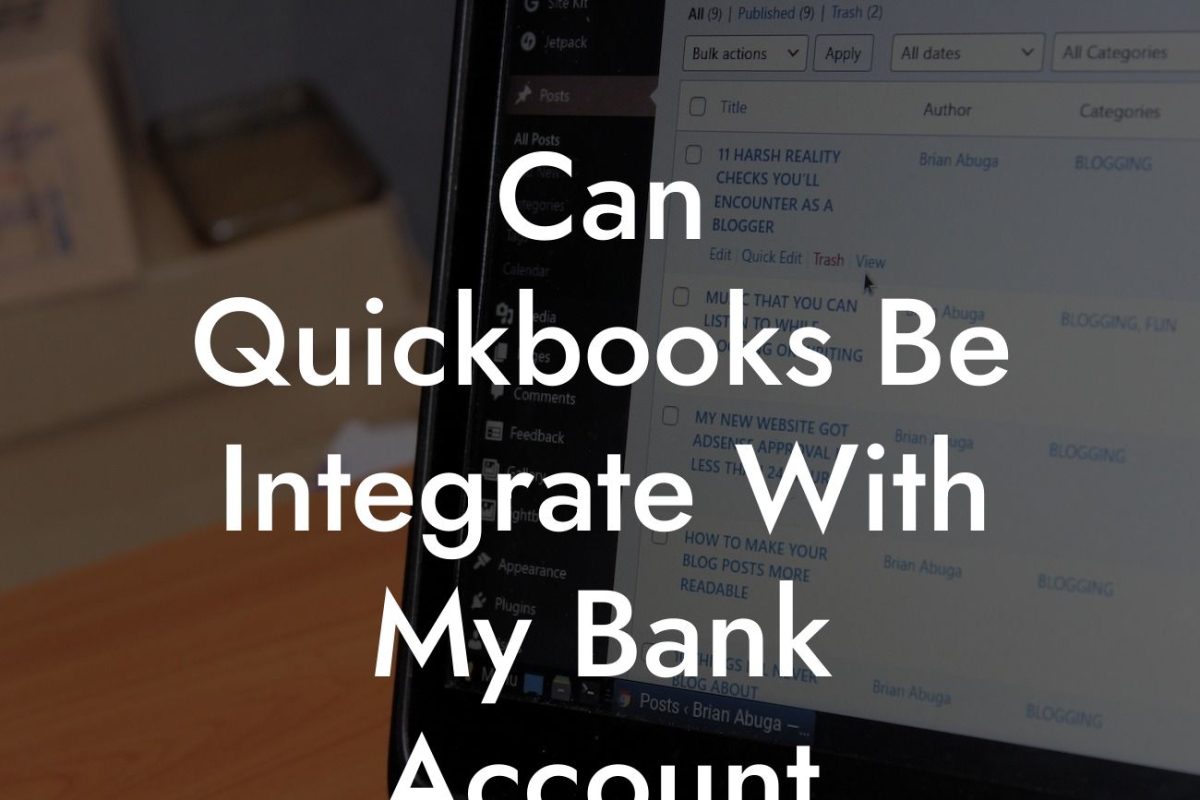 Can Quickbooks Be Integrate With My Bank Account