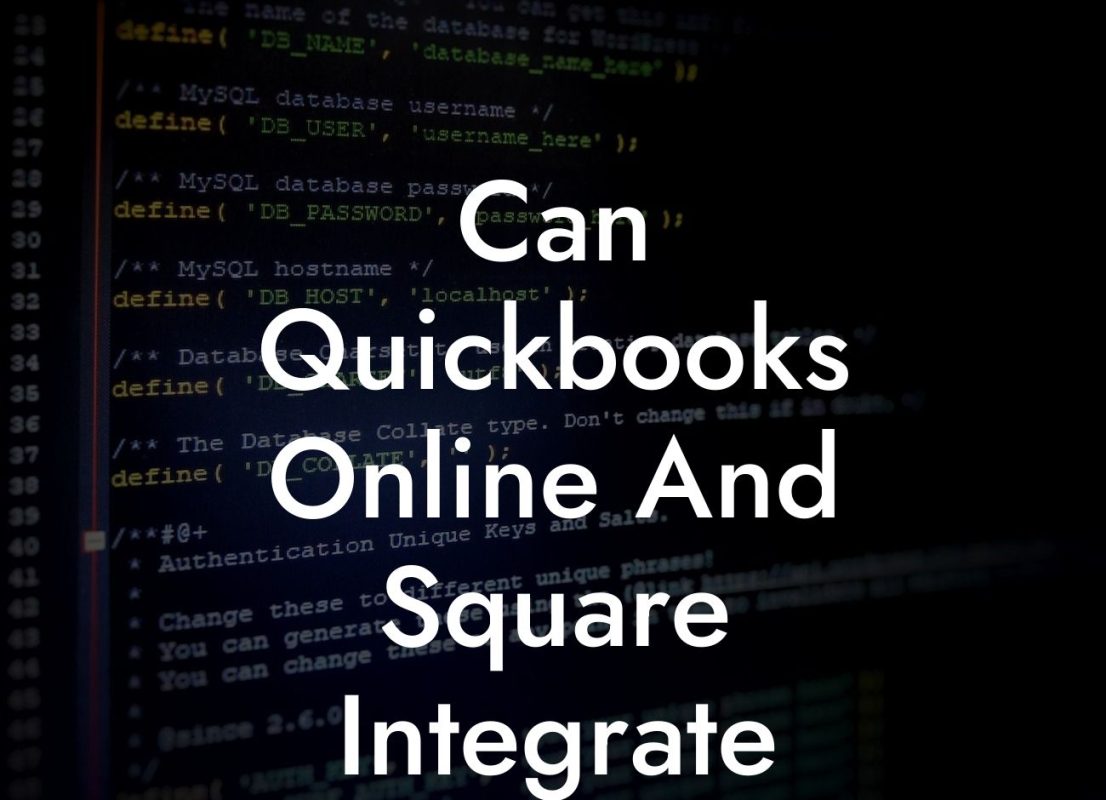 Can Quickbooks Online And Square Integrate