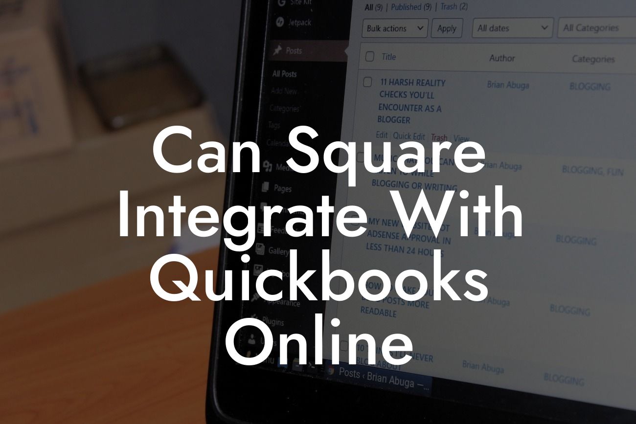 Can Square Integrate With Quickbooks Online