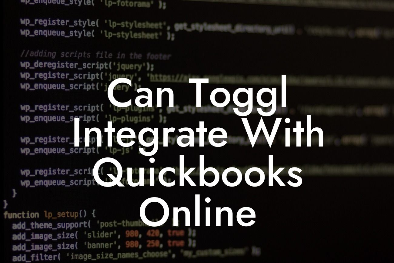 Can Toggl Integrate With Quickbooks Online