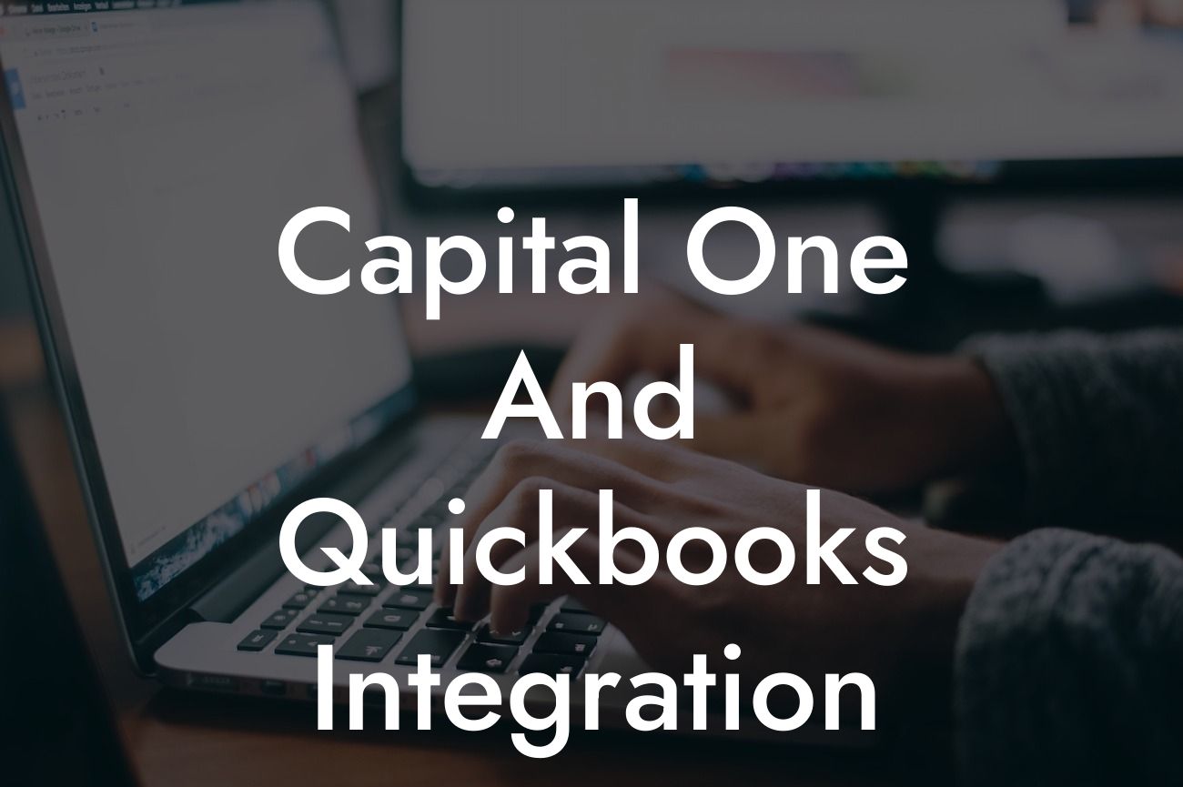 Capital One And Quickbooks Integration