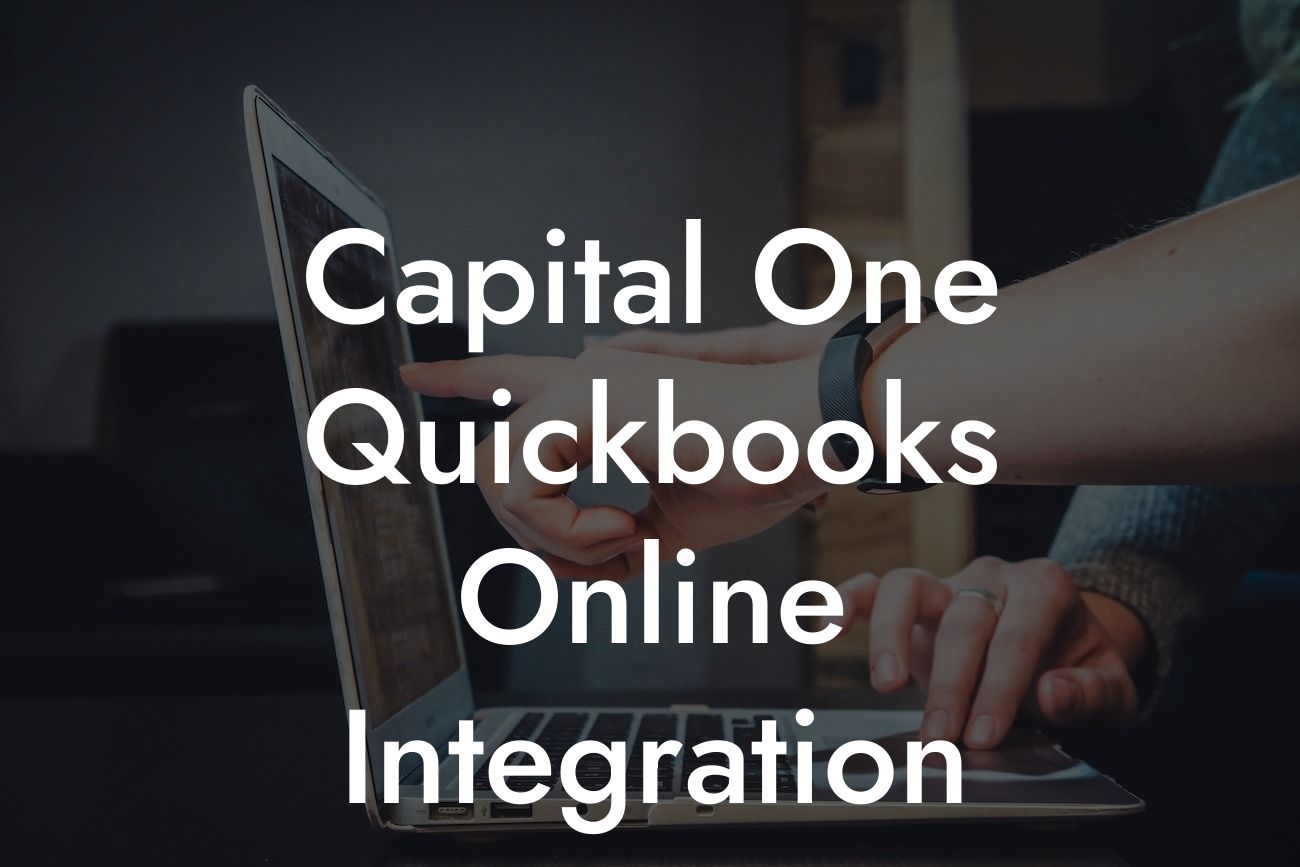 Capital One Quickbooks Online Integration