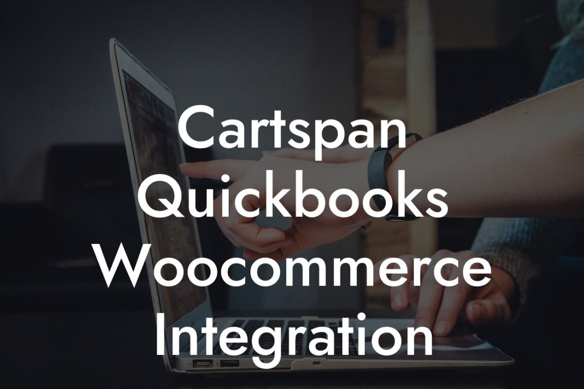 Cartspan Quickbooks Woocommerce Integration