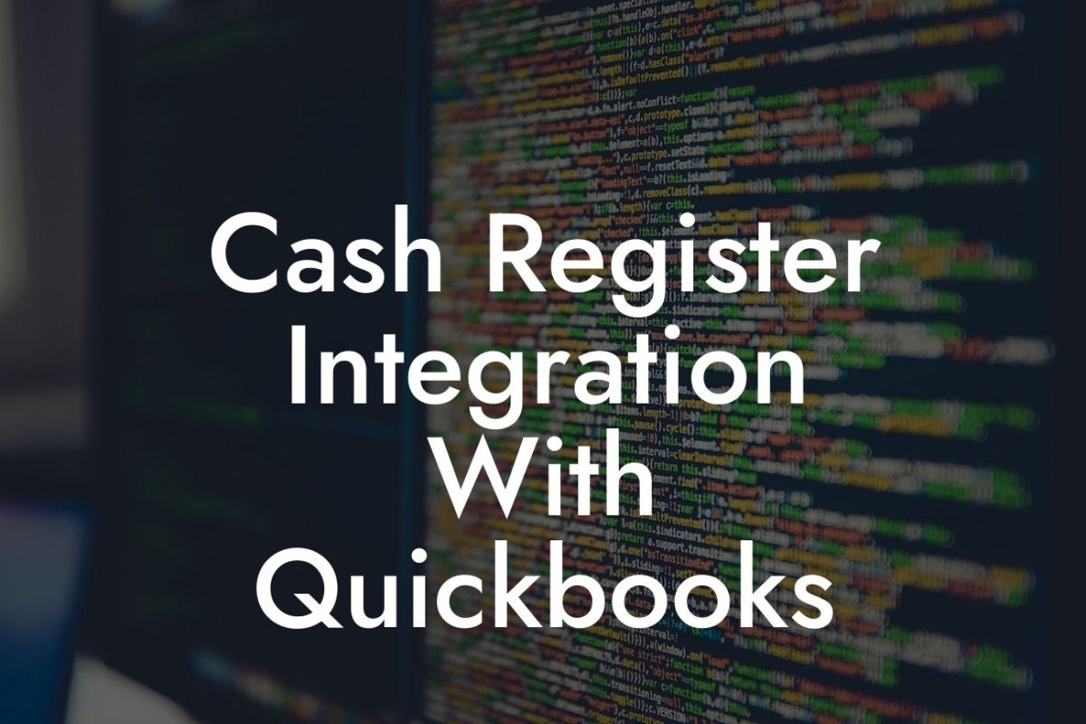 Cash Register Integration With Quickbooks