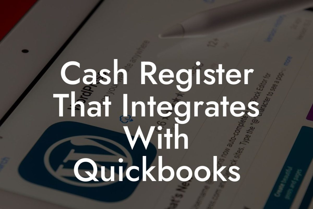 Cash Register That Integrates With Quickbooks