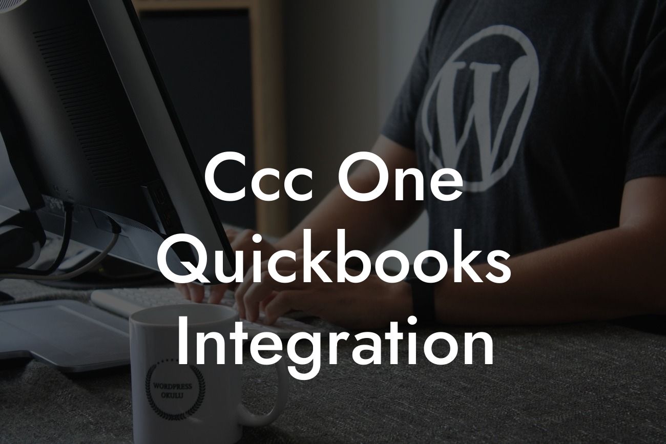 Ccc One Quickbooks Integration