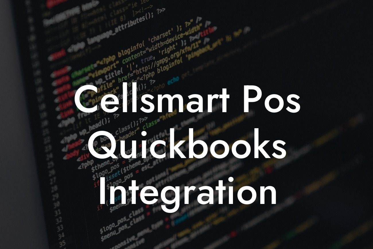 Cellsmart Pos Quickbooks Integration