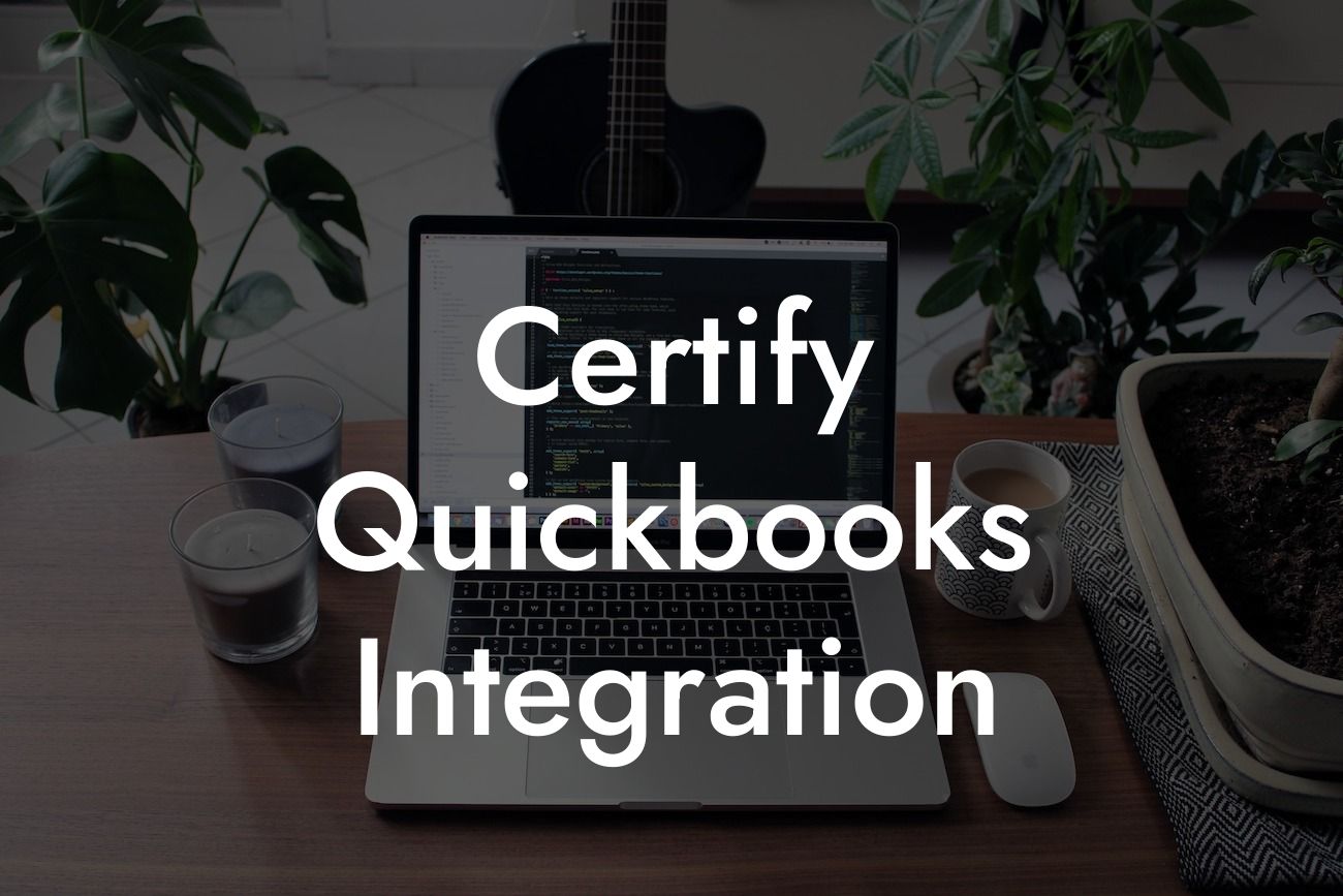 Certify Quickbooks Integration