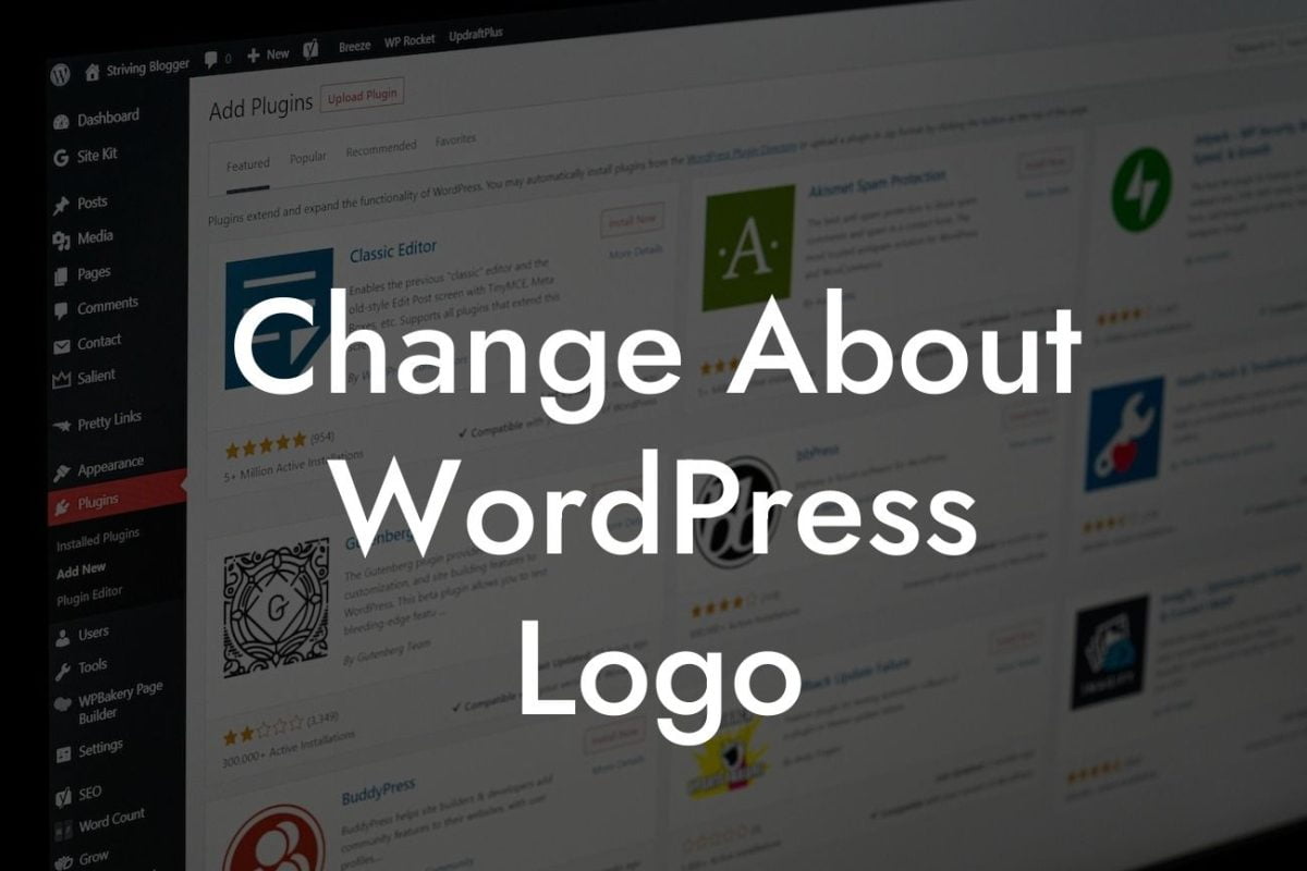 Change About WordPress Logo