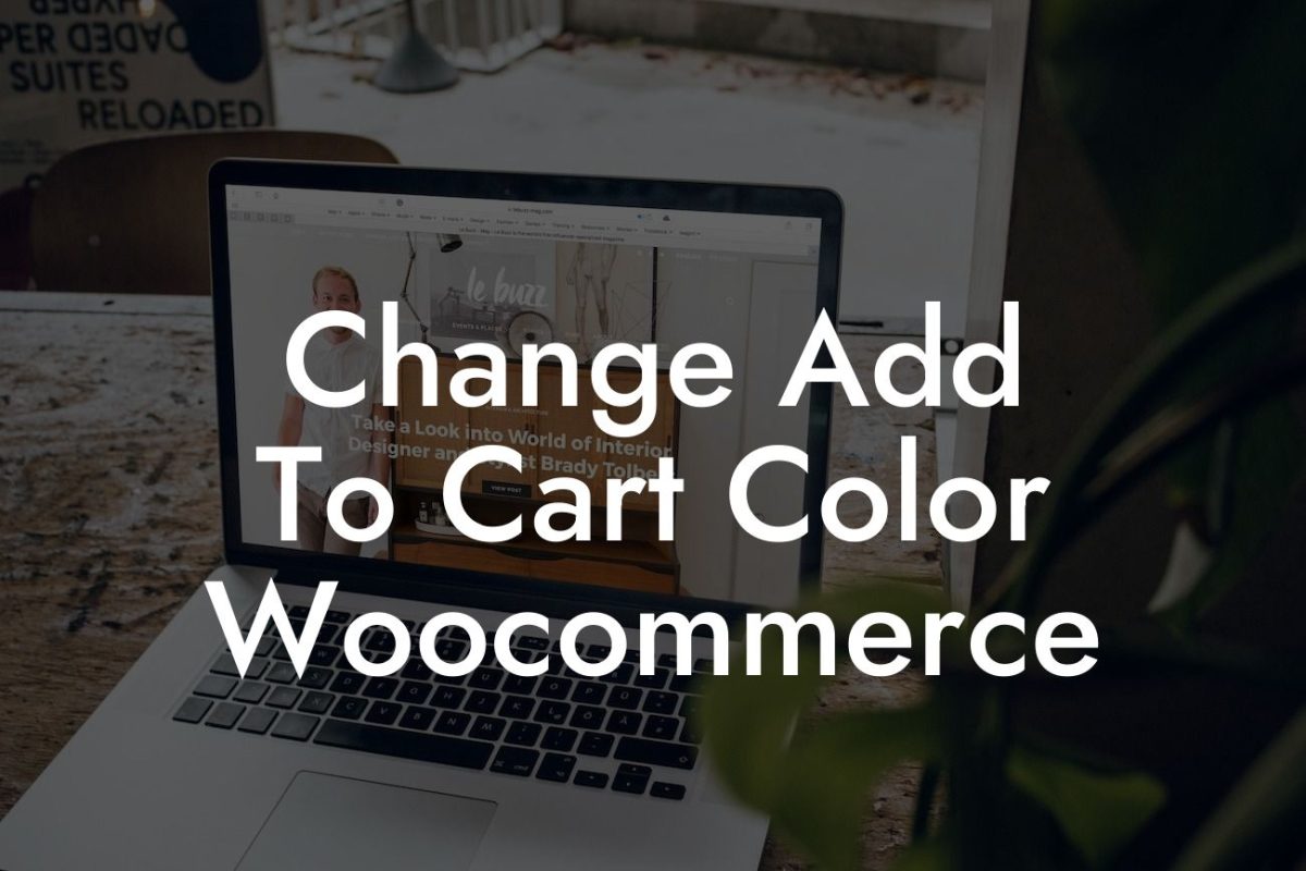 Change Add To Cart Color Woocommerce