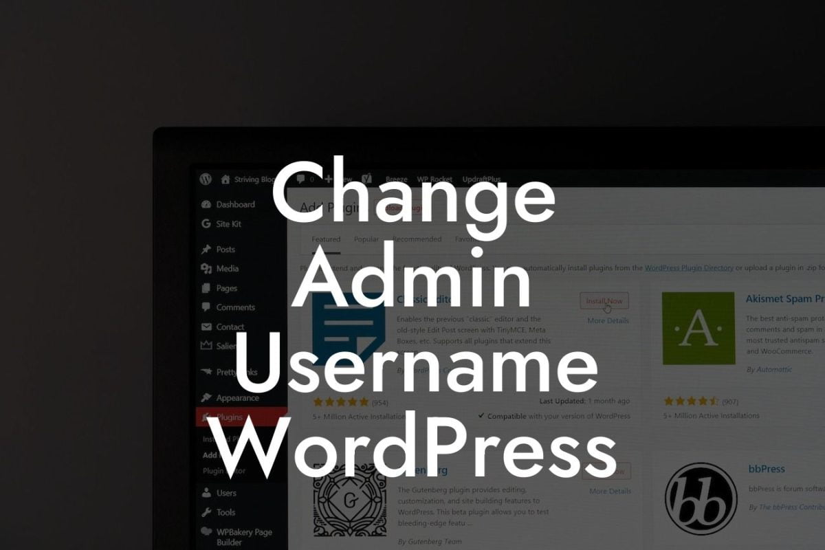 Change Admin Username WordPress