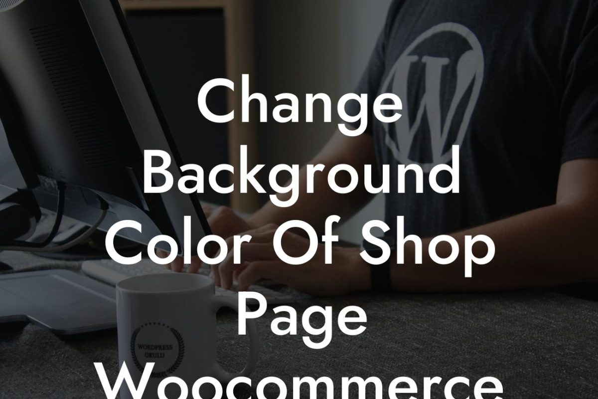 Change Background Color Of Shop Page Woocommerce