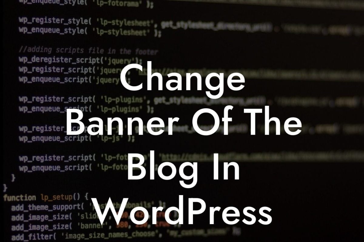 Change Banner Of The Blog In WordPress