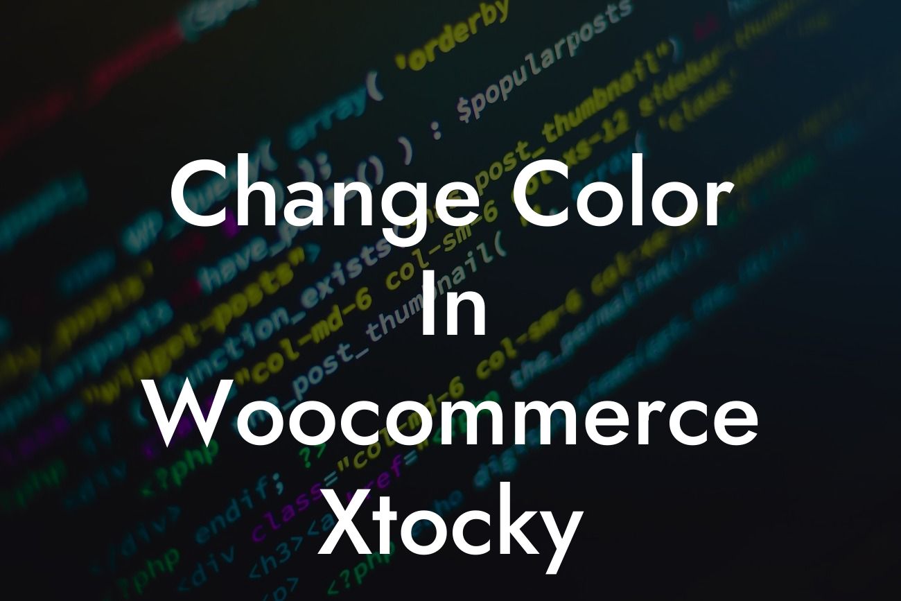 Change Color In Woocommerce Xtocky