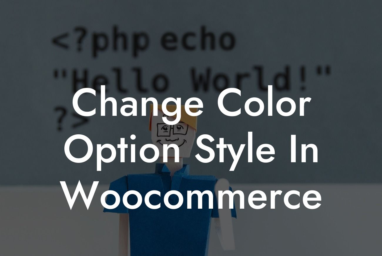 Change Color Option Style In Woocommerce