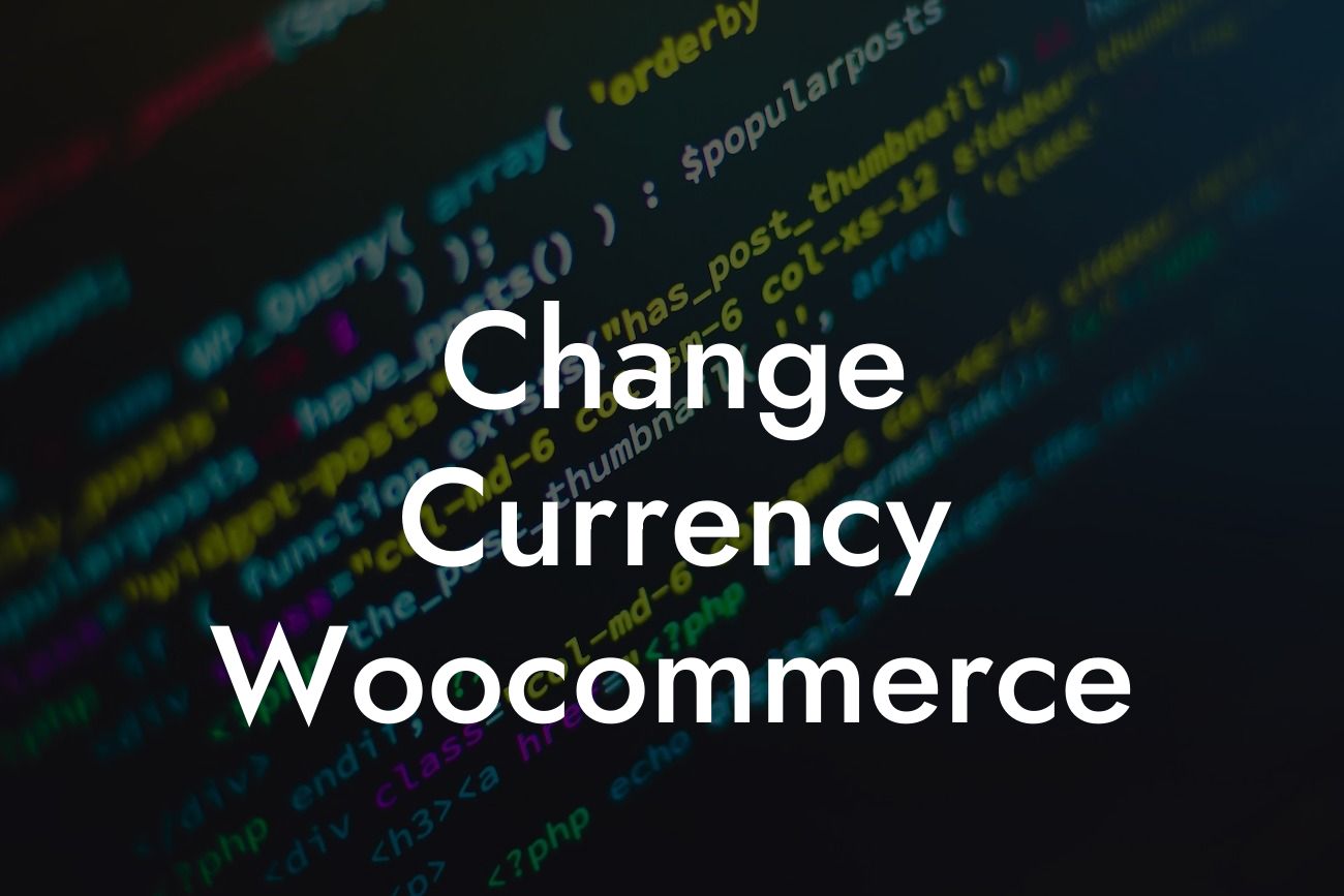 Change Currency Woocommerce