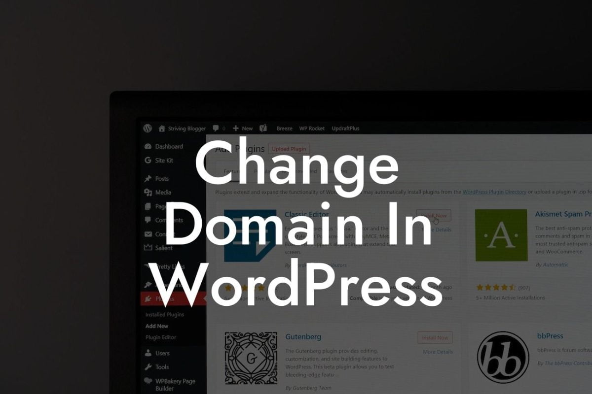 Change Domain In WordPress