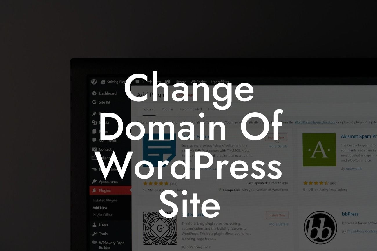 Change Domain Of WordPress Site