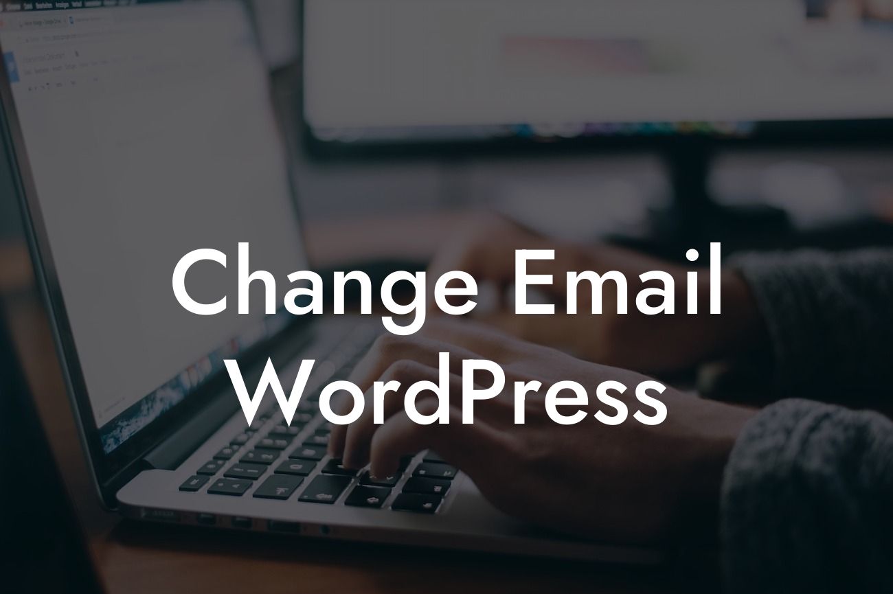 Change Email WordPress