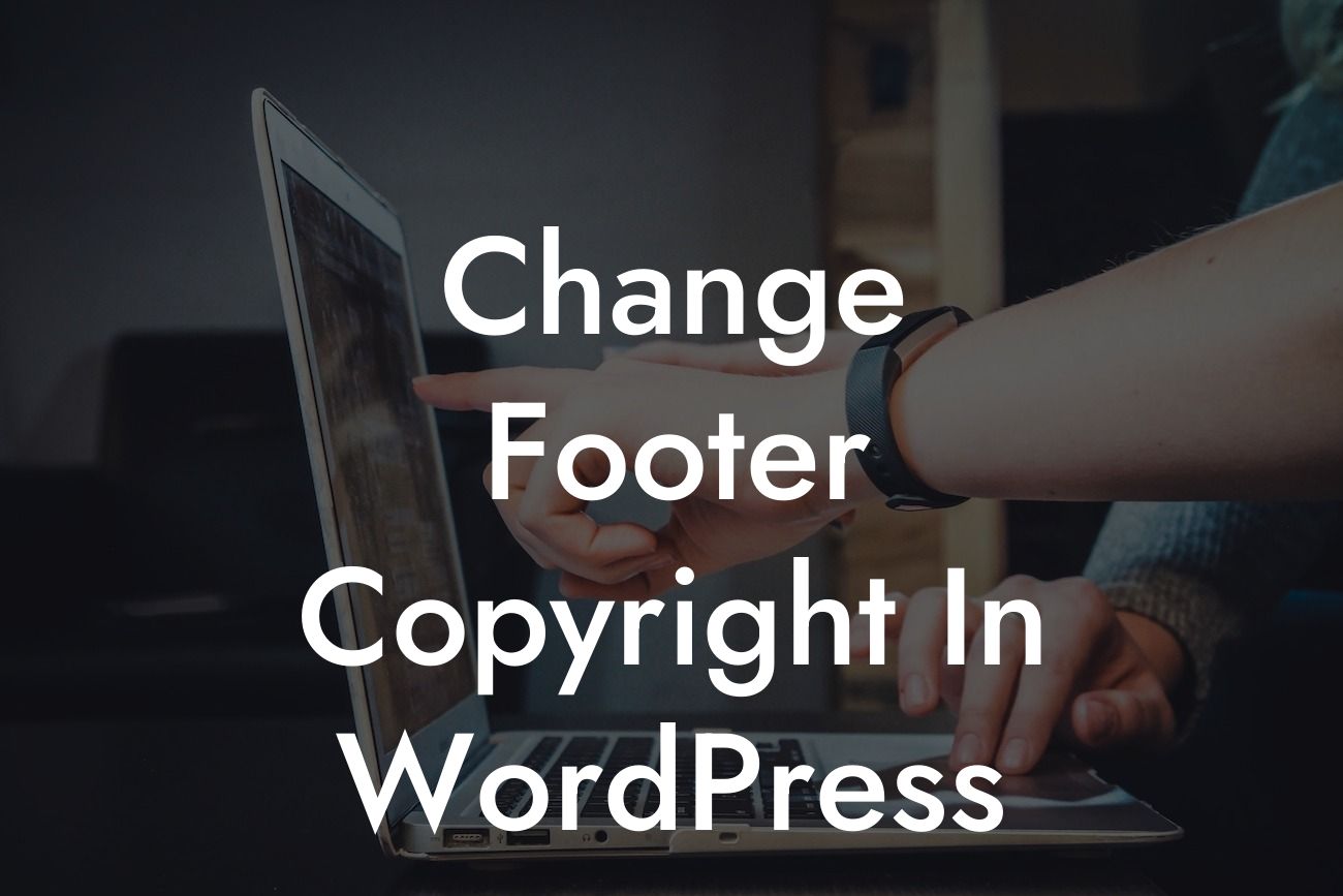 Change Footer Copyright In WordPress