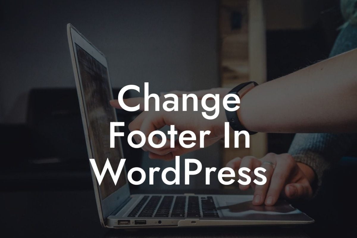 Change Footer In WordPress