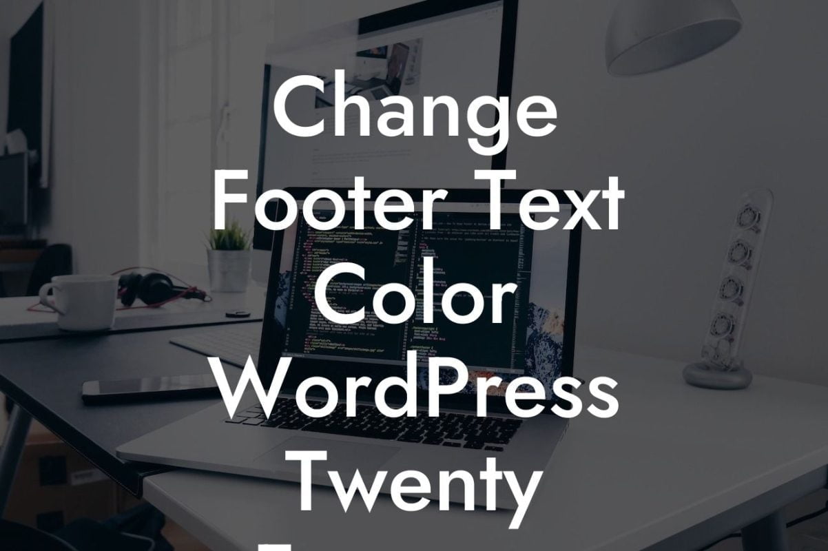 Change Footer Text Color WordPress Twenty Fourteen