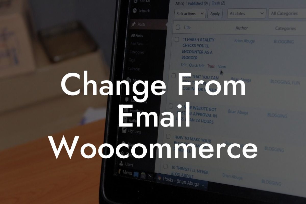 Change From Email Woocommerce