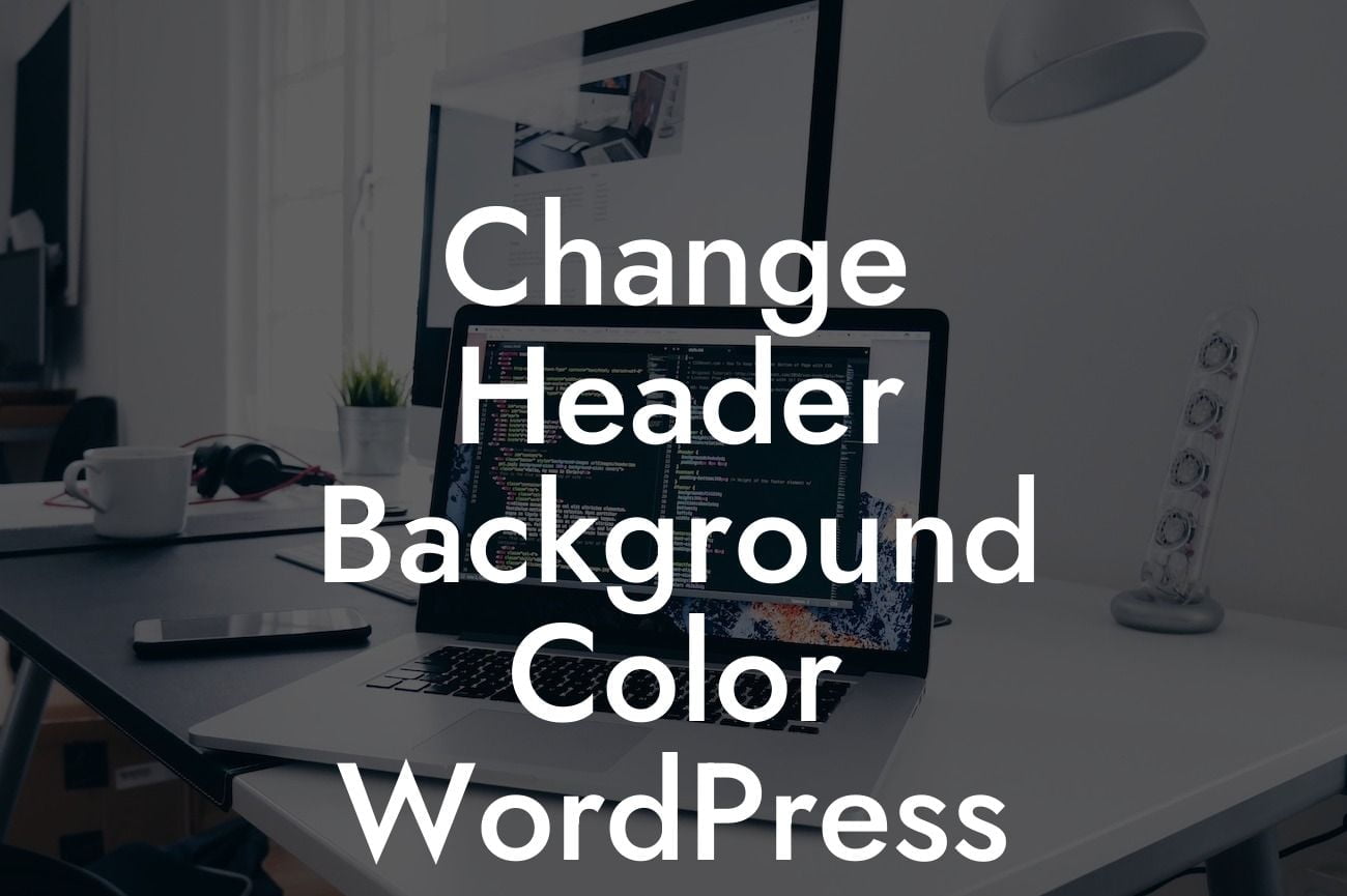 Change Header Background Color WordPress