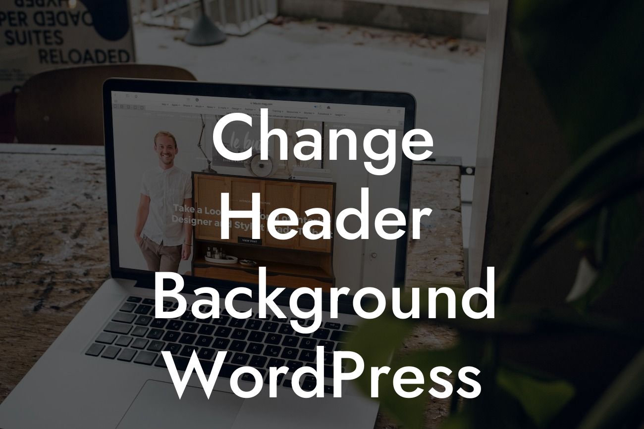 Change Header Background WordPress