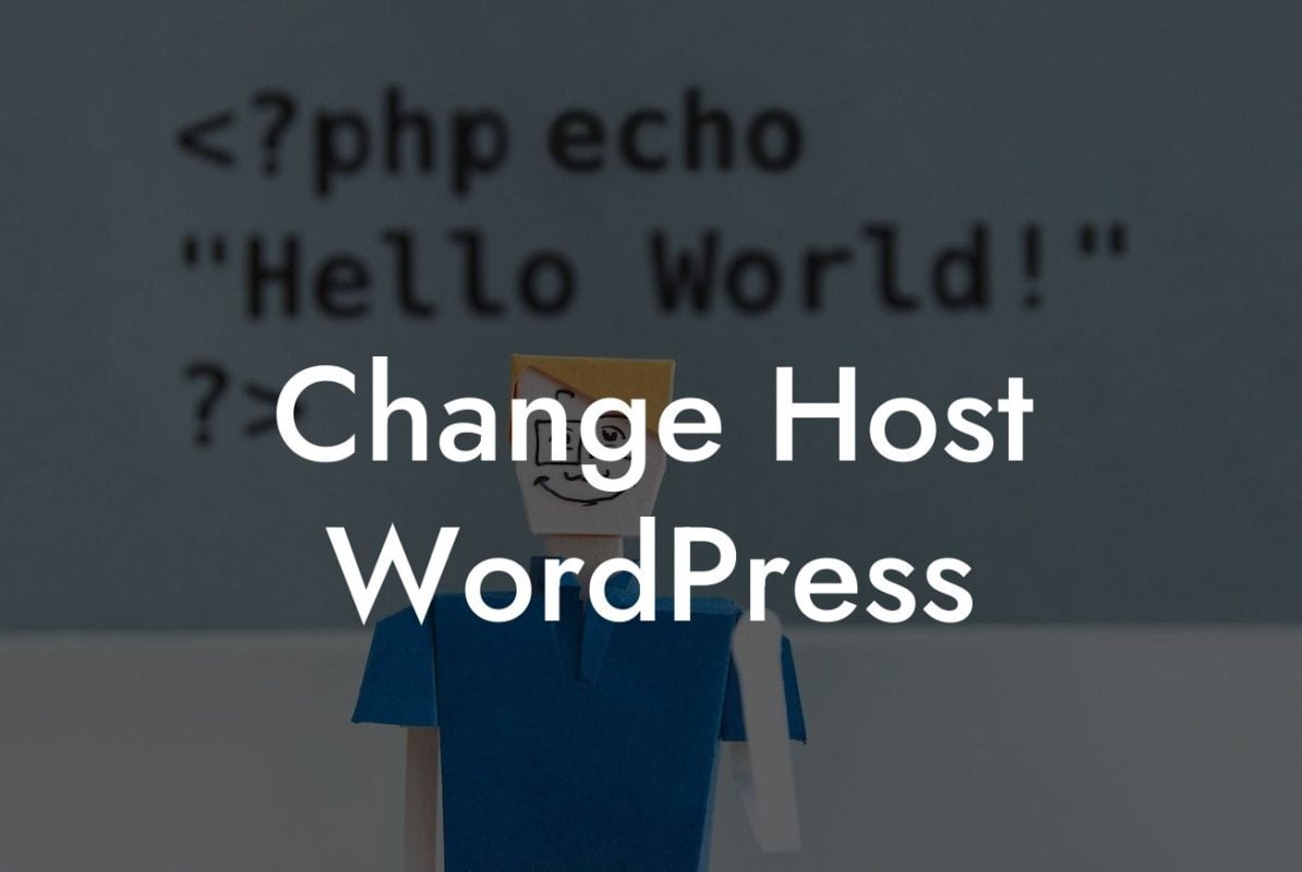 Change Host WordPress