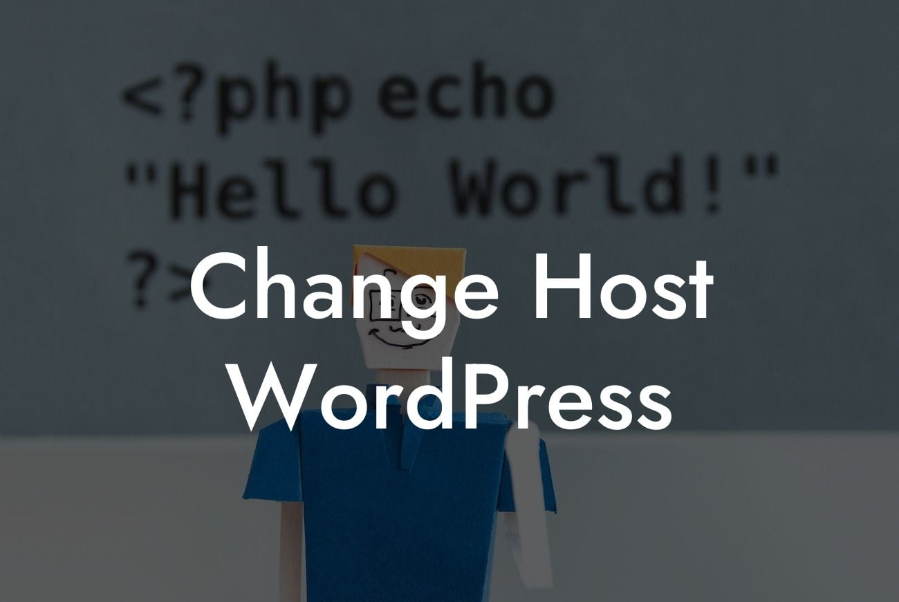 Change Host WordPress