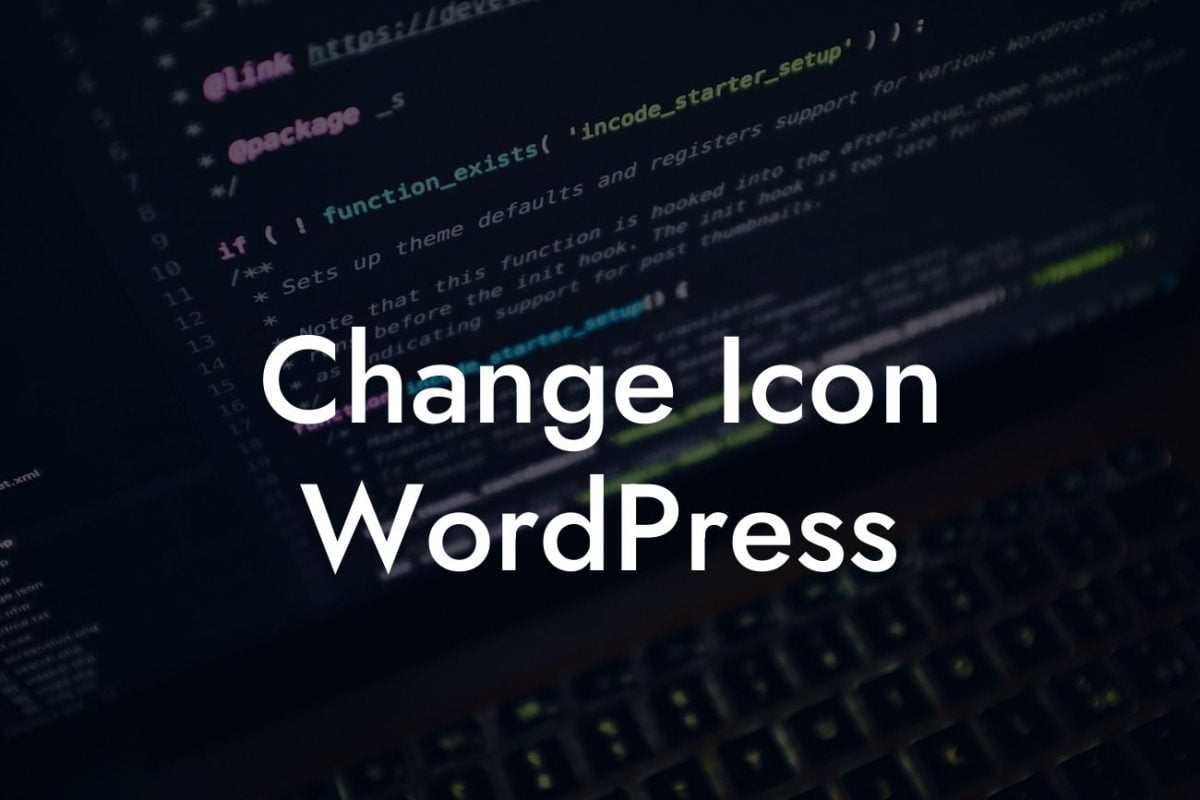 Change Icon WordPress