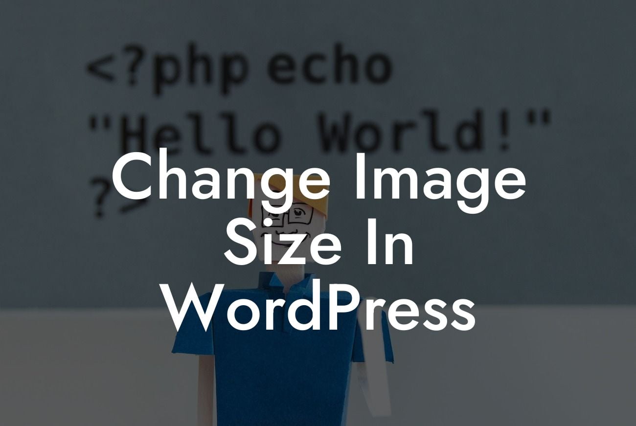 Change Image Size In WordPress