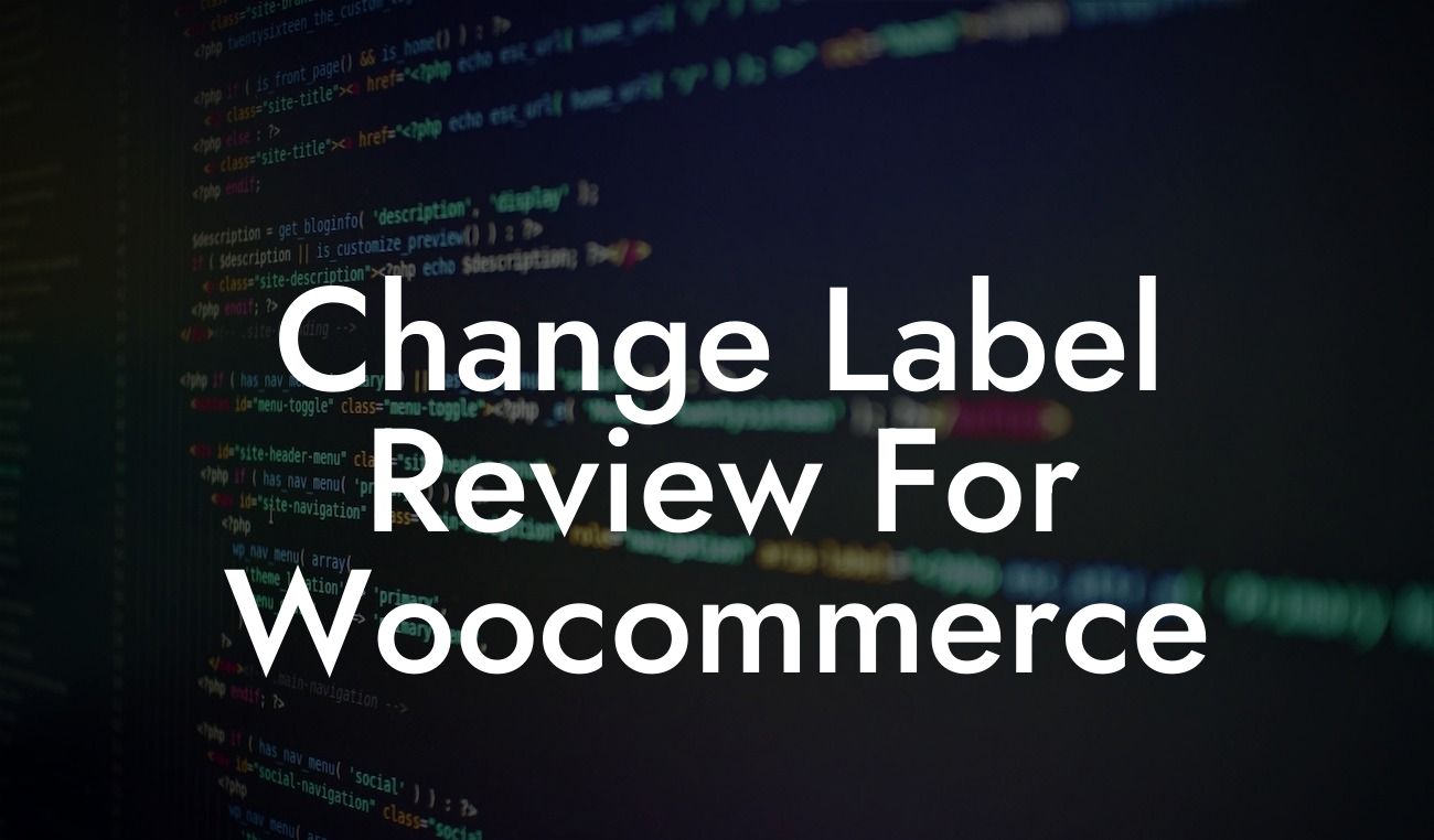 Change Label Review For Woocommerce