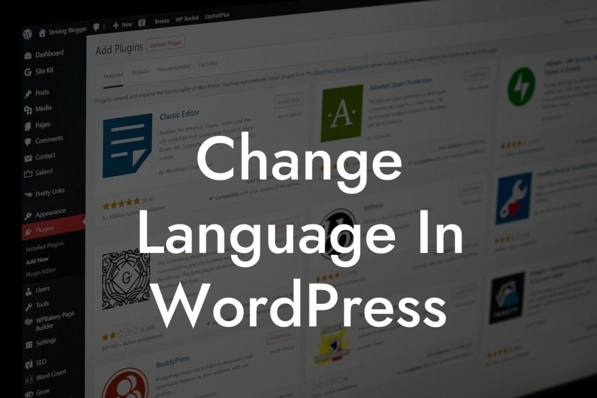 Change Language In WordPress