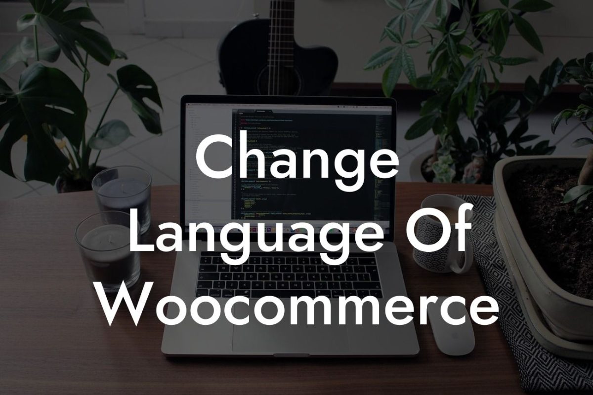 Change Language Of Woocommerce