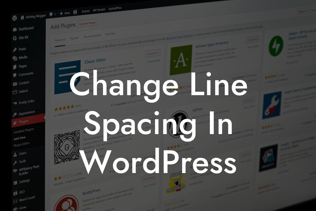 Change Line Spacing In WordPress