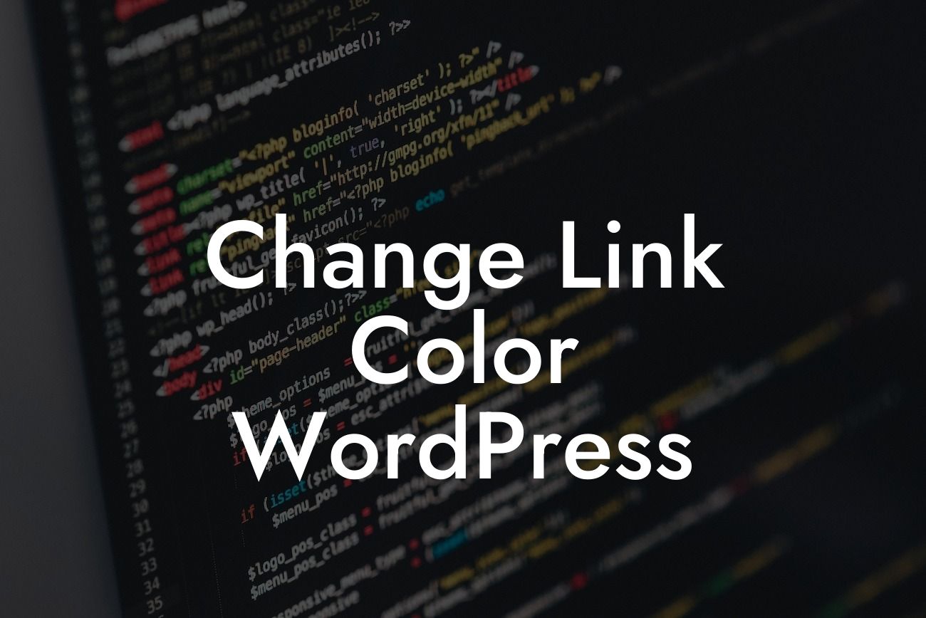 Change Link Color WordPress