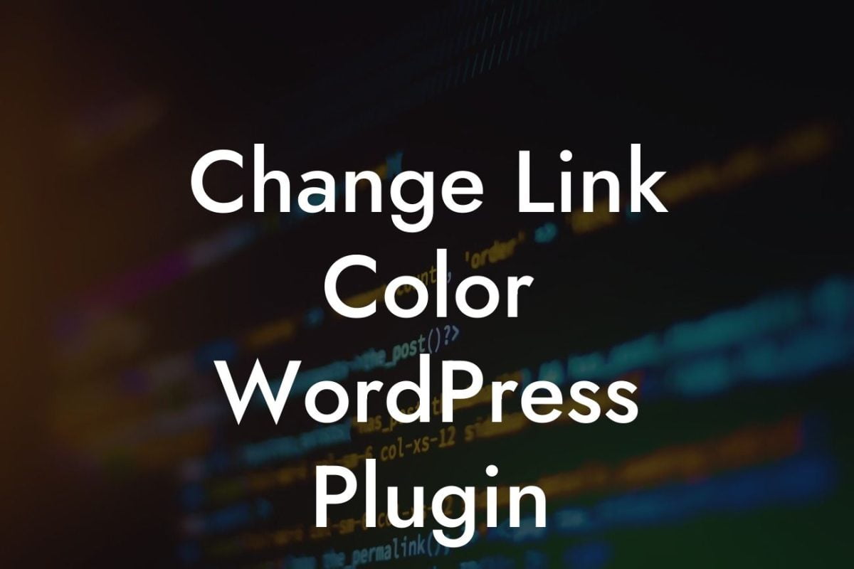 Change Link Color WordPress Plugin