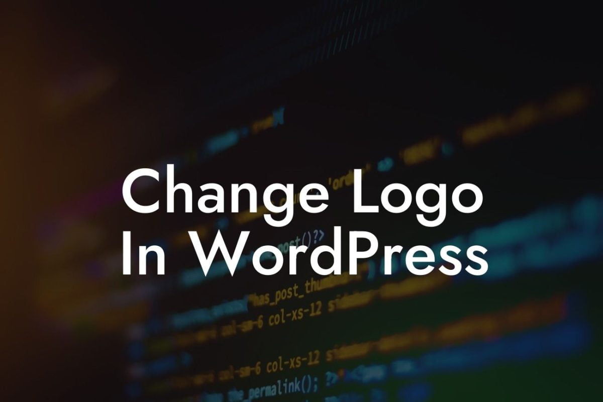 Change Logo In WordPress