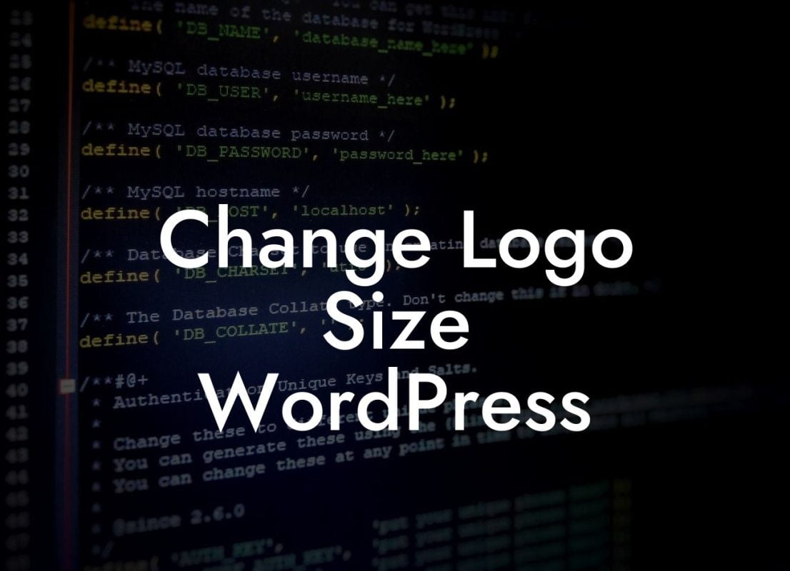 Change Logo Size WordPress