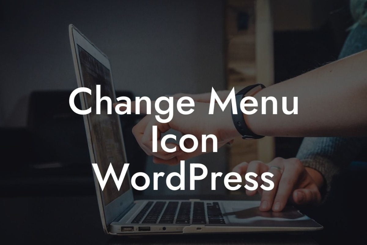 Change Menu Icon WordPress