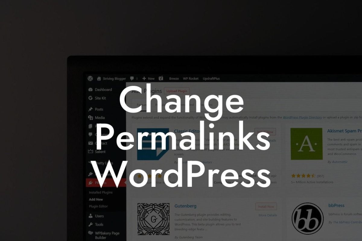 Change Permalinks WordPress